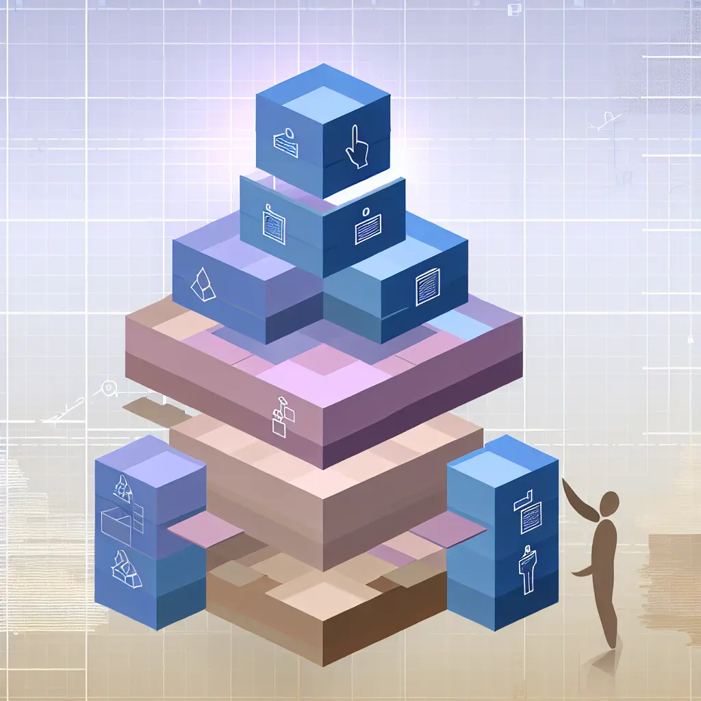 Building blocks representing dissertation structure and organization