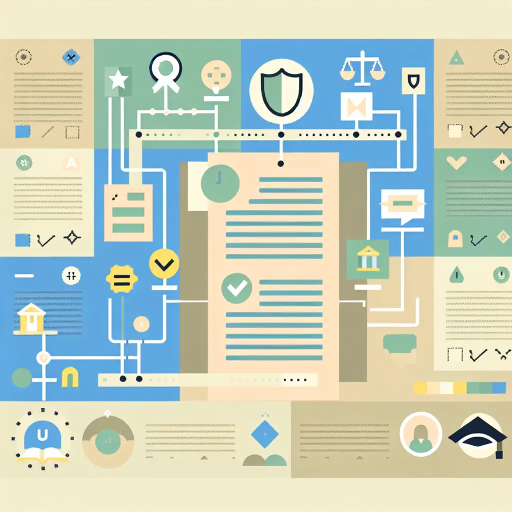 Visual representation of university AI policies with traffic light system