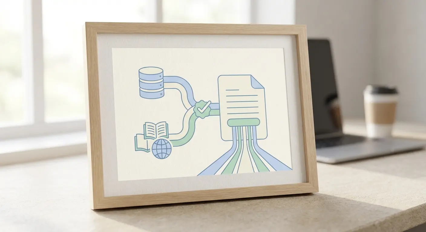 Automatic bibliography generation for dissertations — verified citations from academic databases flowing into a structured document