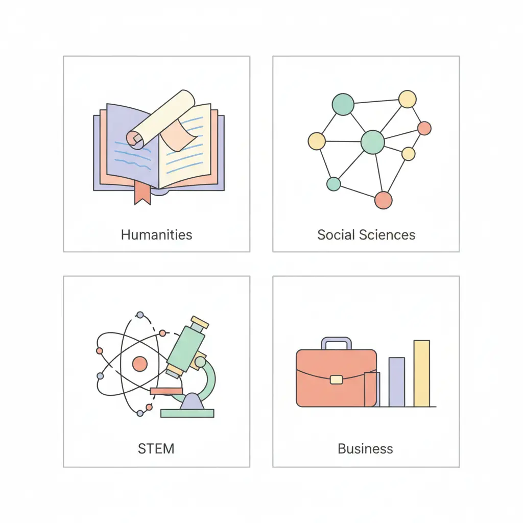 Before and after comparison showing the transformation from a vague, weak thesis statement to a precise, well-scoped academic argument