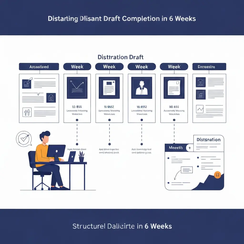 Dissertation Writing: Finish Draft in 6 Weeks 2024