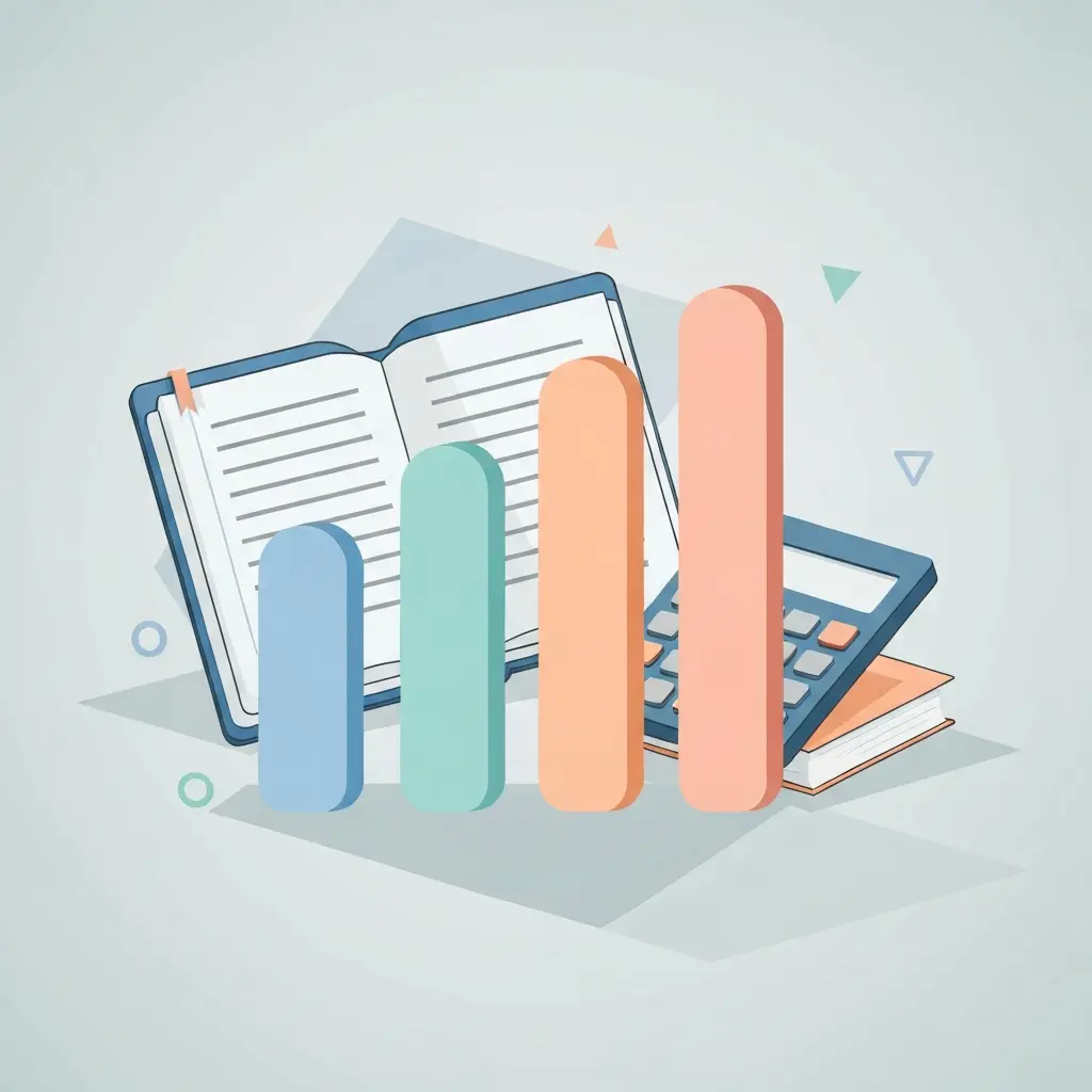 Master's thesis word count ranges by discipline illustrated with a bar chart alongside academic symbols representing AI-assisted thesis writing guidance