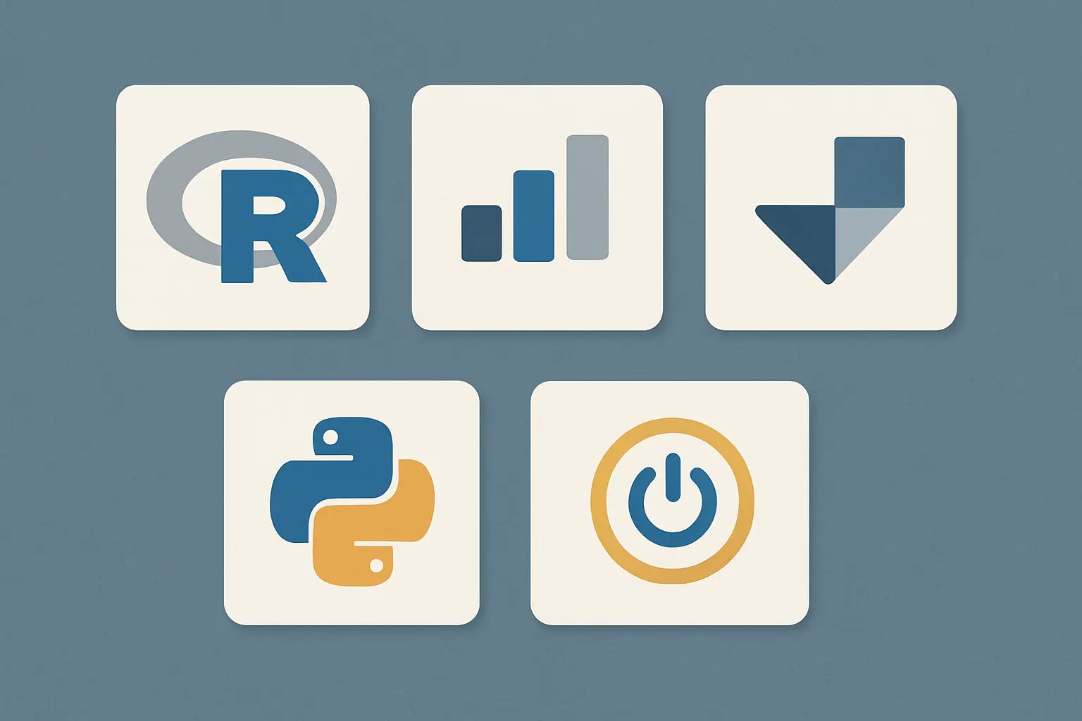 Comparison overview of free statistical software tools for thesis data analysis including R, JASP, jamovi and Python