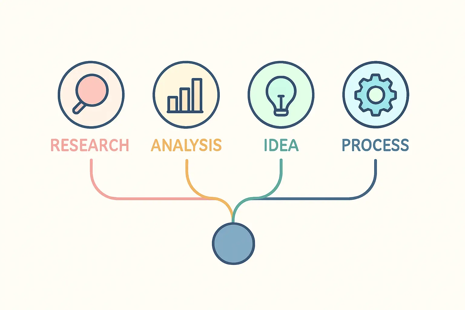 Flat vector illustration of four supervision options branching from a single decision point