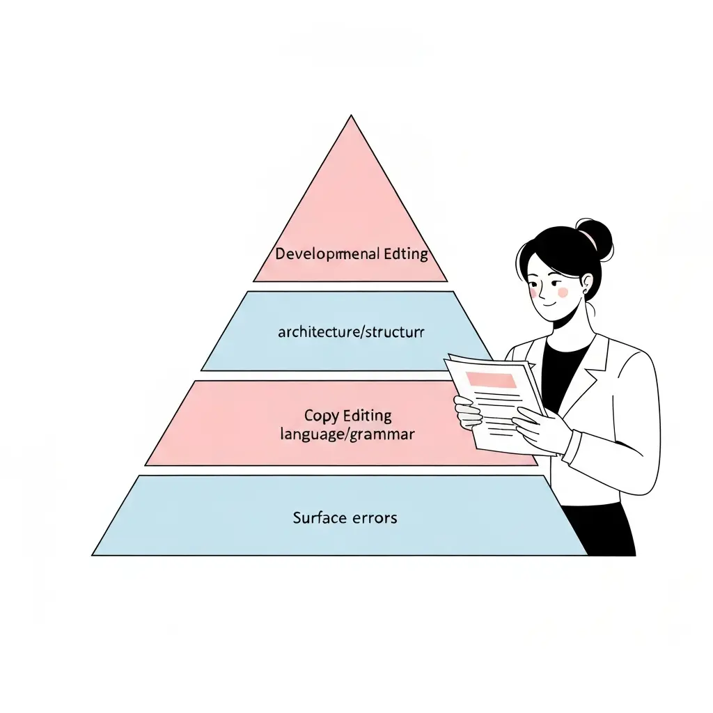 Developmental Editing vs Copy Editing vs Proofreading for Thesis Writers (2026)