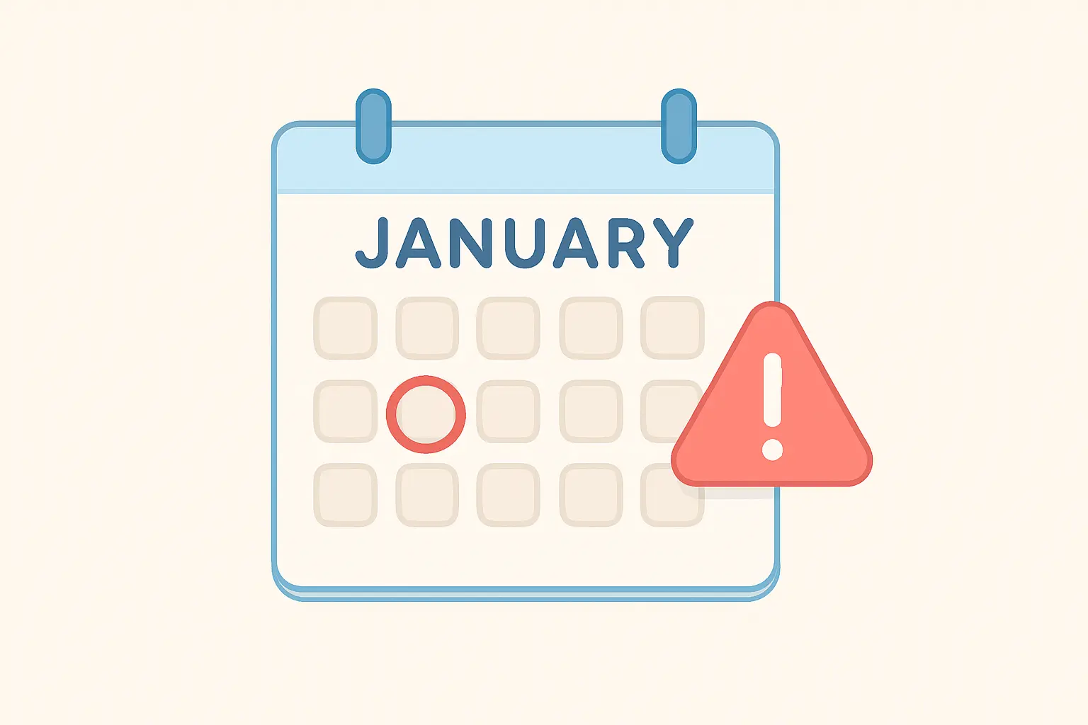 A January funding deadline highlighted on a calendar