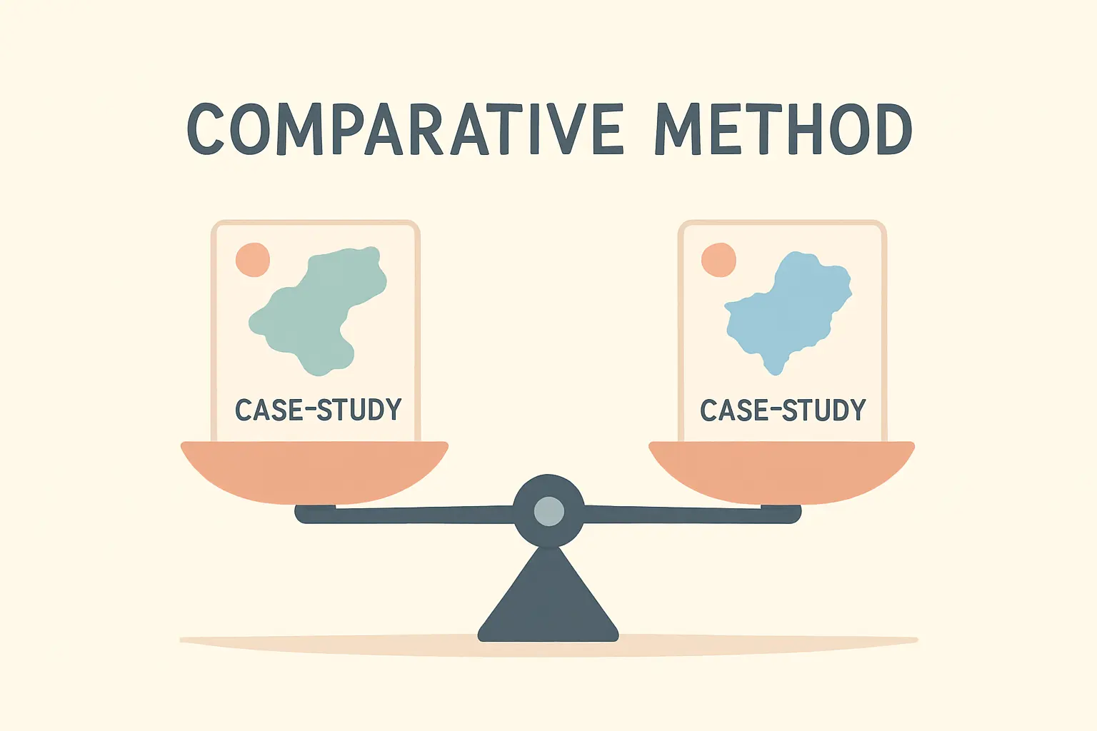 Comparative method weighing two political cases against each other