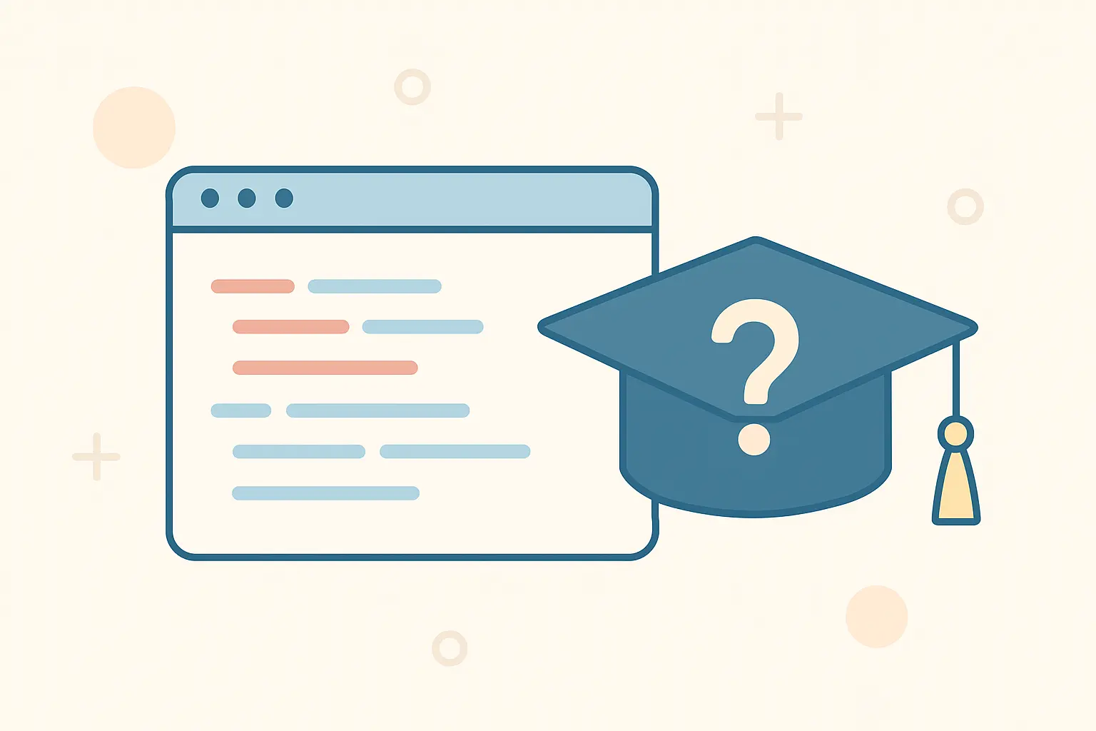Flat vector illustration of a researcher writing analysis code without formal software training