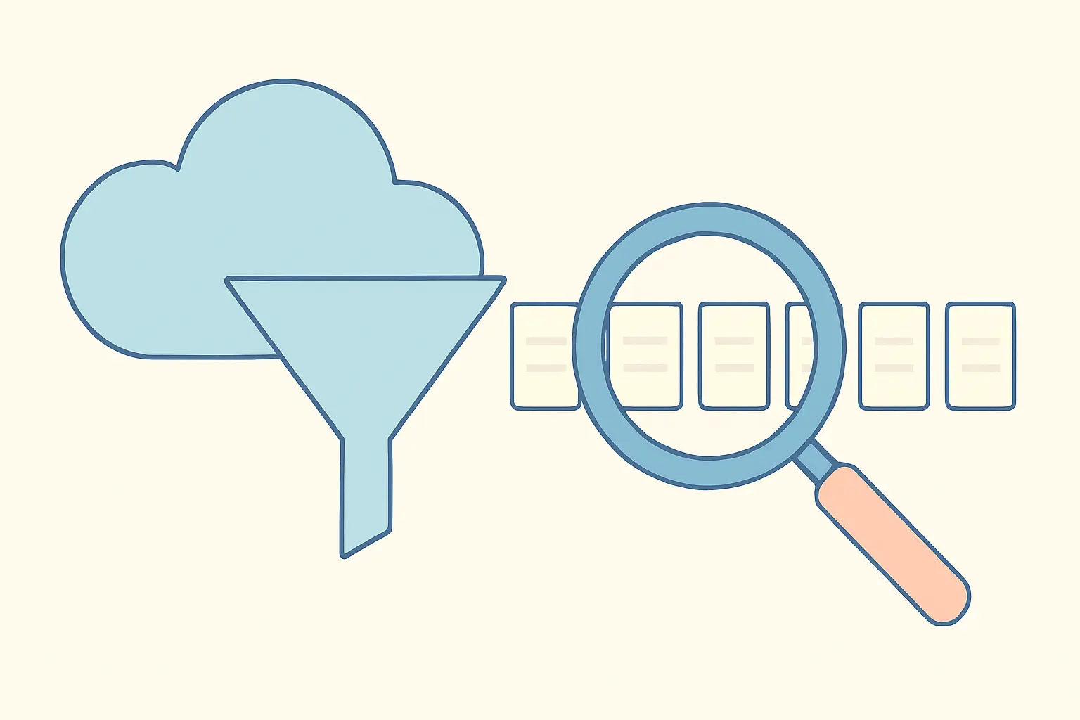 A clinical question being narrowed step by step from a broad topic into a five-part searchable question