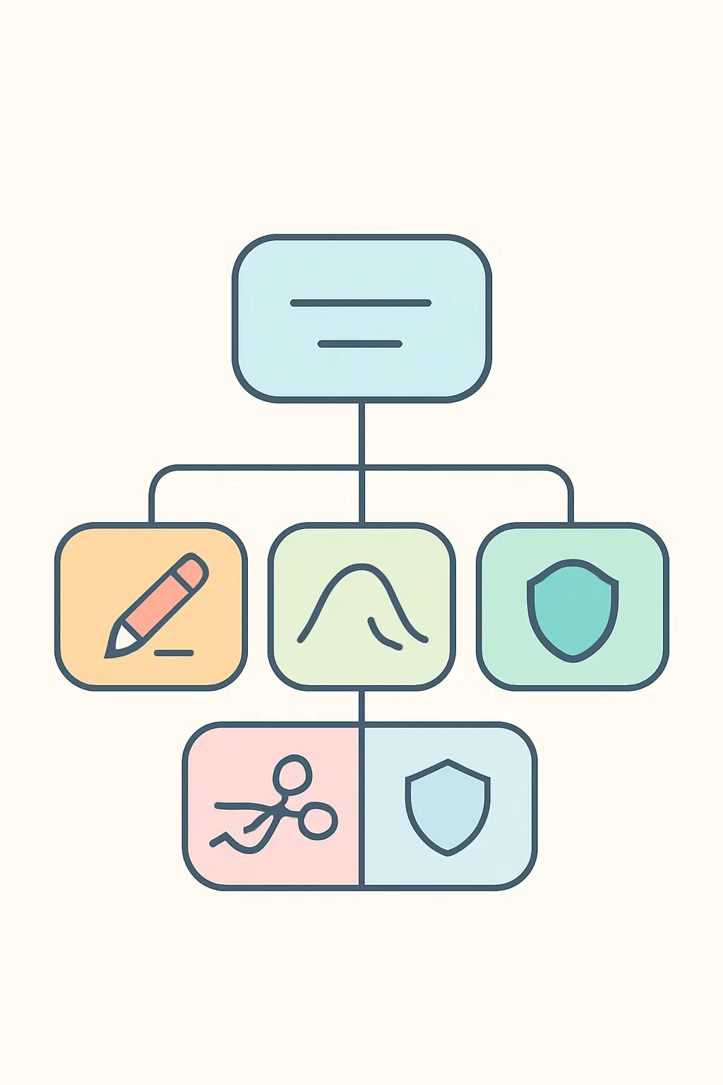 Flat vector decision diagram showing four alternative ways to handle an extreme data value